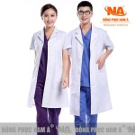 Áo blouse bác sĩ ngắn tay NA02