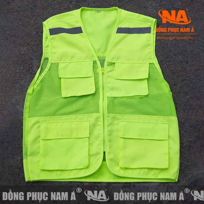 Áo ghi lê phản quang 4 túi GK