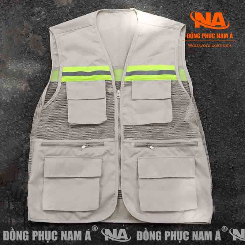 Áo ghi lê phản quang 6 túi GK