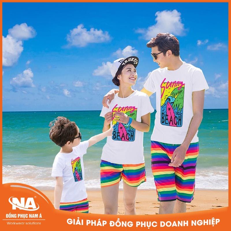 Áo thun đồng phục đi biển