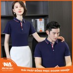 Áo thun đồng phục polo xanh đen NAMA021