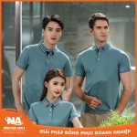 Áo thun đồng phục polo xanh ngọc NAMA022