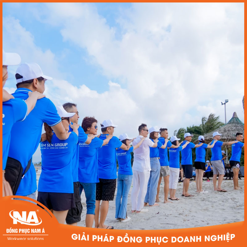 Áo thun đồng phục team building TÂM SEN GROUP NAMA704