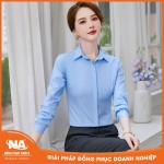 Áo sơ mi nữ công sở dài tay màu xa da trời NAMA213