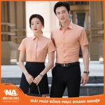 Đồng phục áo sơ mi công sở màu cam nhạt NAMA208