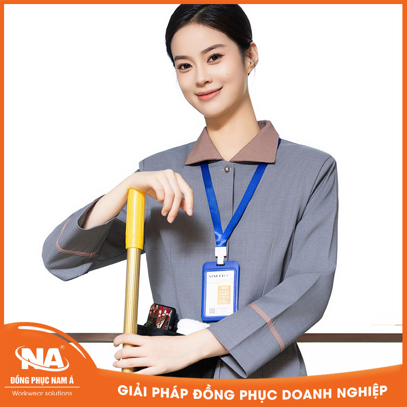 Đồng phục buồng phòng màu xám NAMA433