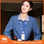 Đồng phục buồng phòng màu xanh cổ vịt NAMA432