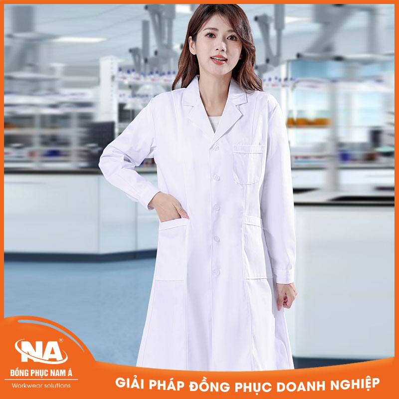 Đồng phục áo blouse bác sĩ nút cài NAMA305