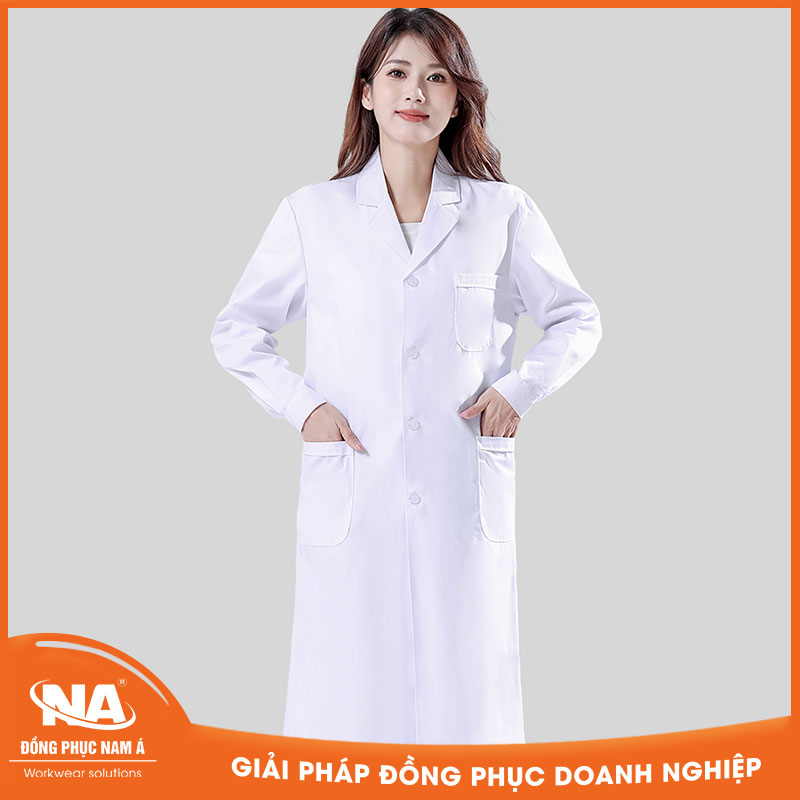 Đồng phục áo blouse bác sĩ nút cài NAMA305