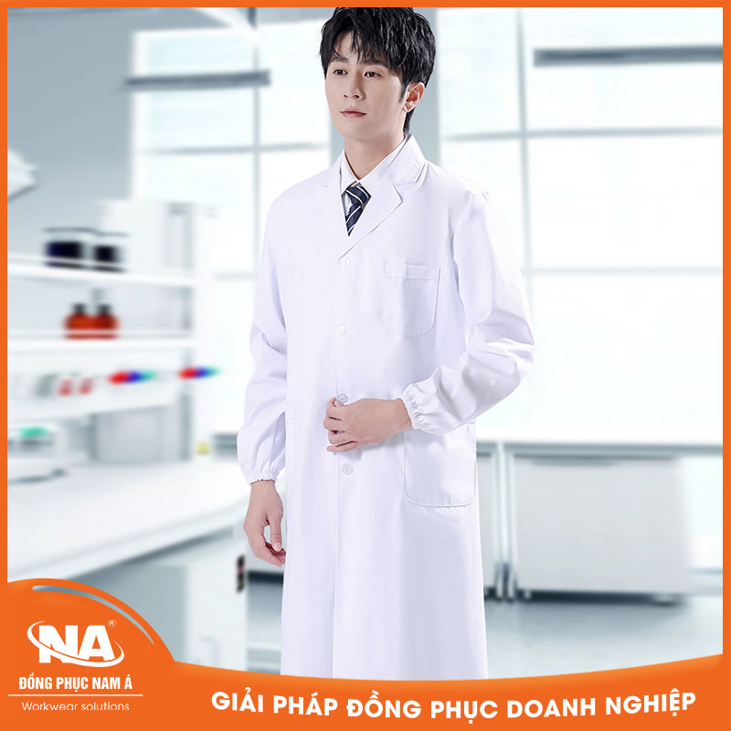 Đồng phục áo blouse bác sĩ tay chun NAMA306