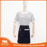 Tạp dề ngắn màu đen