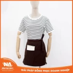 Tạp dề ngắn màu nâu