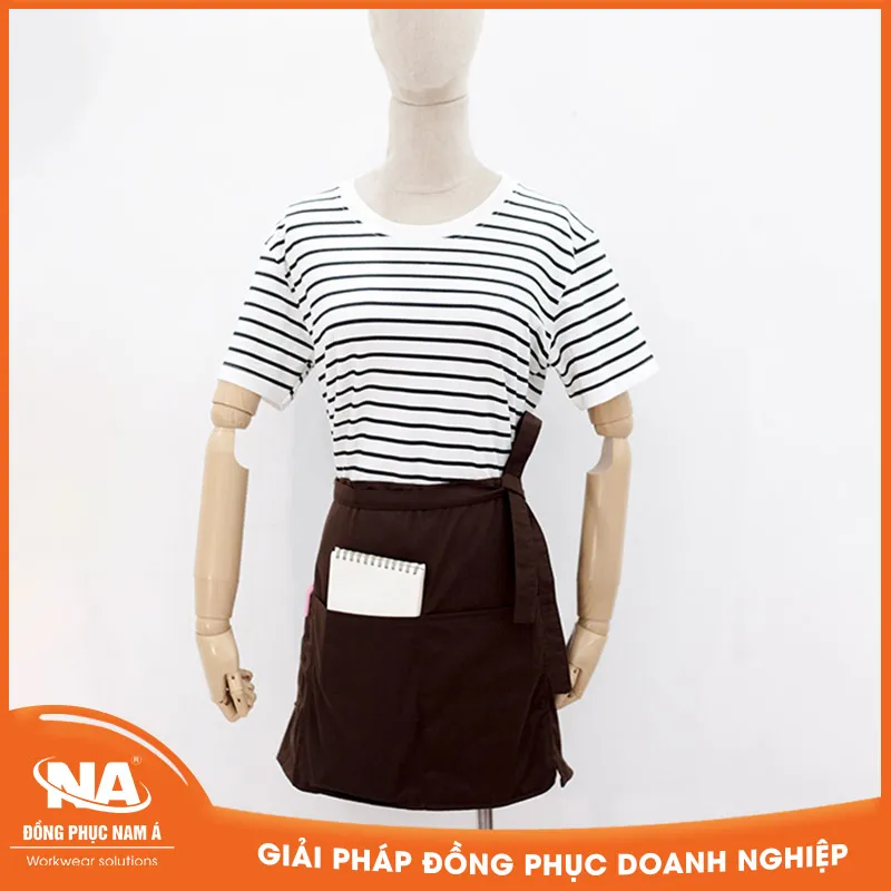 Tạp dề ngắn màu nâu